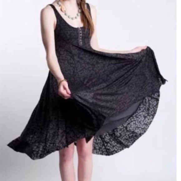 animal print swing dress